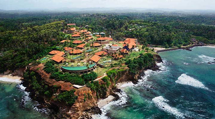 Cape Weligama Luxury Resort Sri Lanka Aerial Photo